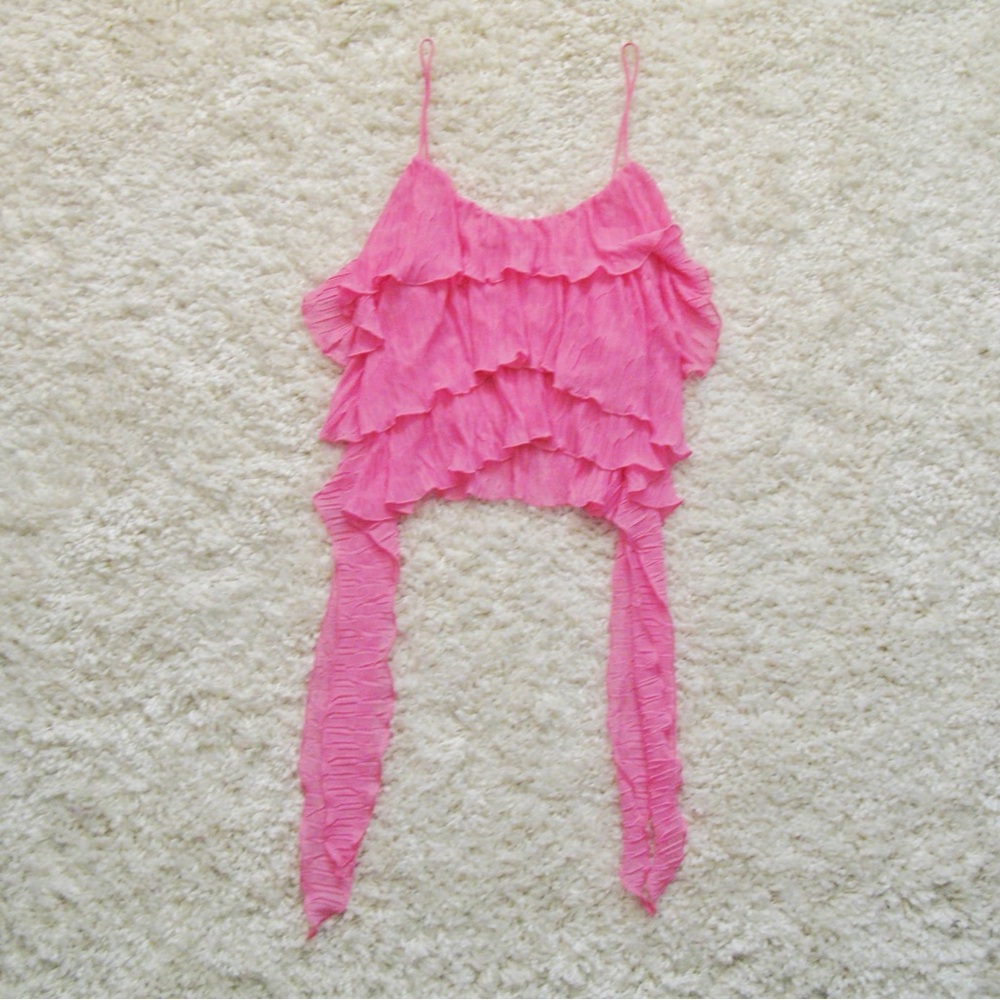ZARA RUFFLED PLEATED TOP